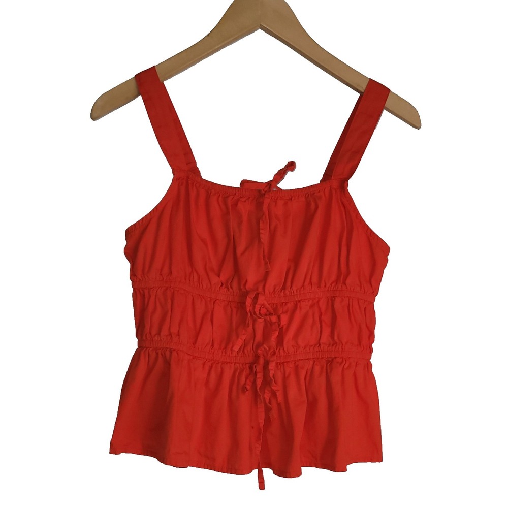 Sim & Sam Women's XL Red‎ Cotton Top Tomato Girl